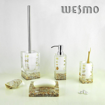 4 Piece Sea Beings and Sands Painting  Resin Bath Sets
